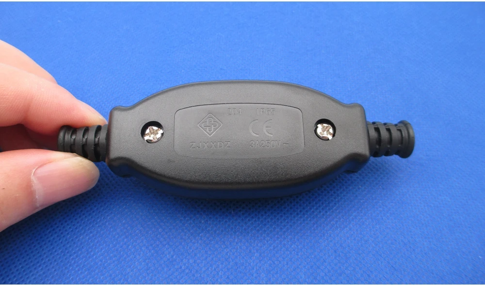 1 шт., Водонепроницаемый линейный выключатель, выключатель шнура IP65, круглый провод, серебряный контакт, двойной выключатель, переключатель пыли, CE ZJXXDZ 3A, 250 В