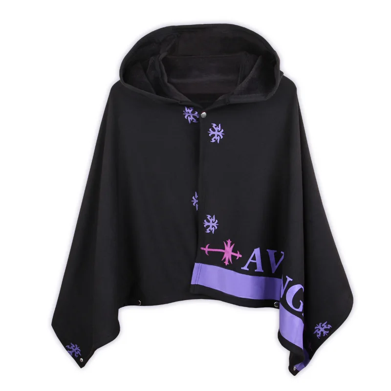 Плащ с капюшоном и надписью Fate stay night утепленный костюм для косплея судьба