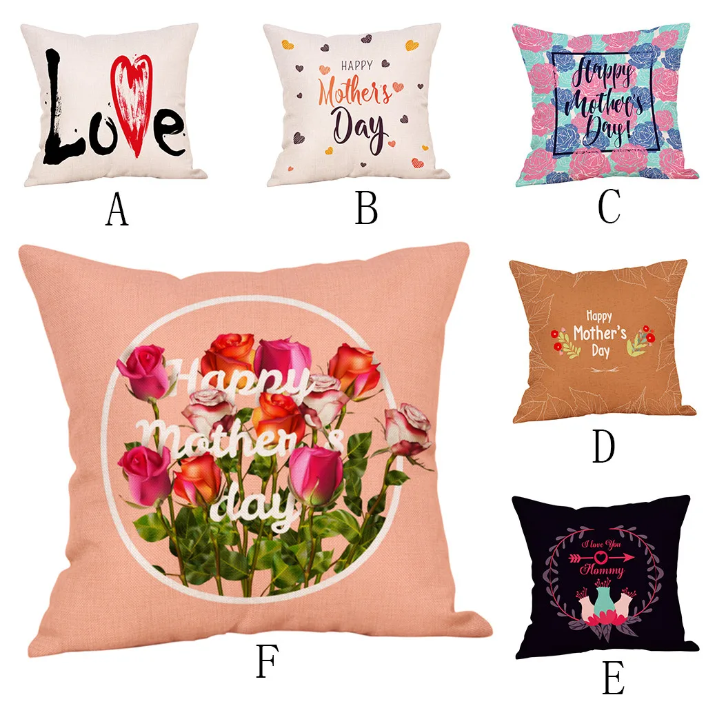 Happy Mother's Day Pillow Case Sofa Bed Home Decoration