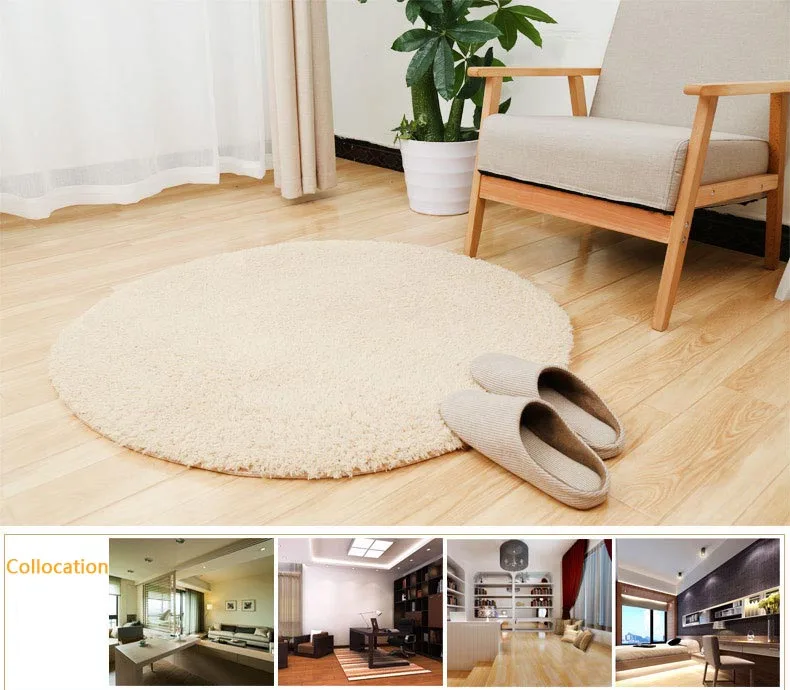 Home Decorator Modern Round Shag Area Rugs Super Soft ...