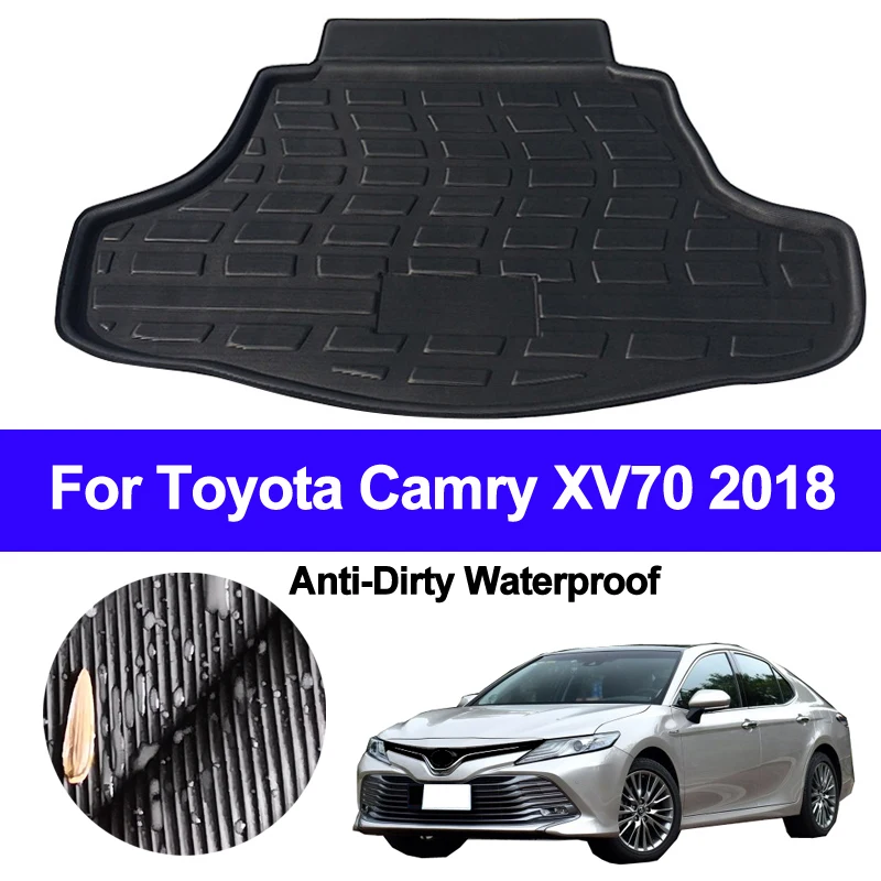 Для Toyota Camry Altis XV70 2018 Автомобильный задний коврик для багажника напольный коврики