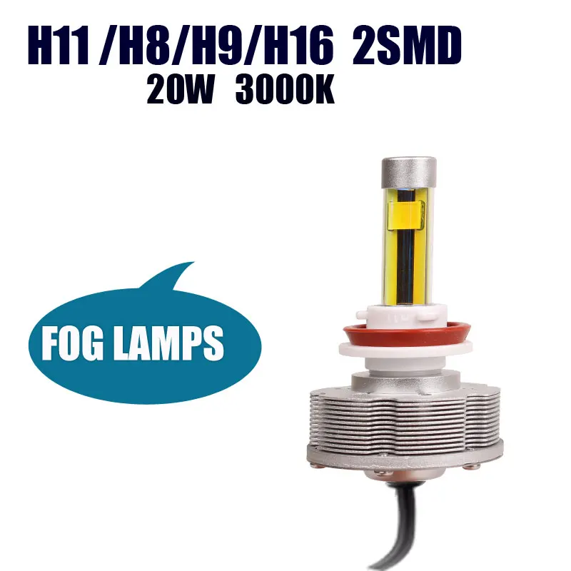 H8 Trucks Auto LED Fog Lamps Car Bulb Factory Sale H8 2SMD High Power