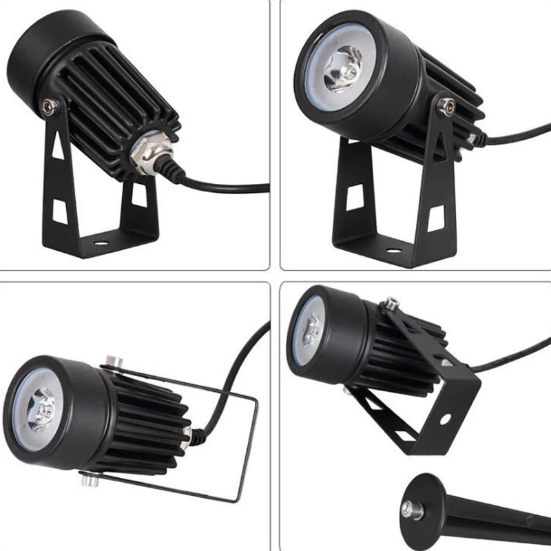 Double Head LED Solar panel Powered LED Lights Spotlight Outdoor Path Spot Lamp Yard Garden Lawn Landscape LED spot light  (6)