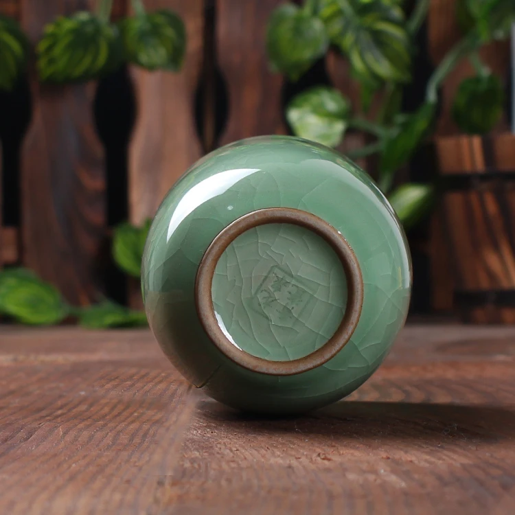 Longquan celadon ледяная трещина глазурь пара офисная домашняя керамическая чашка