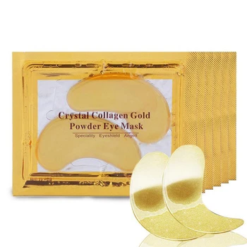 

10 packs Hyaluronic Acid Gold Crystal Collagen Eye Mask Anti-Puffiness Anti Dark Circle Golden Eye Patches Anti-Wrinkle Beauty