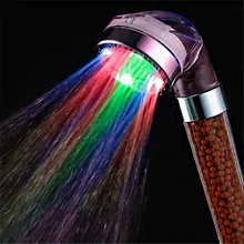 Water Saving font b LED b font Anion Shower Head Contemporary Multi color Grohe Chuveiro font