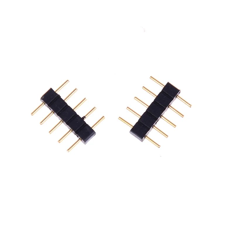 10pcs 5PIN RGBW Connector Adapter pin needle male type double,For RGB /RGBW 5050 3528 LED Strip light led accessories