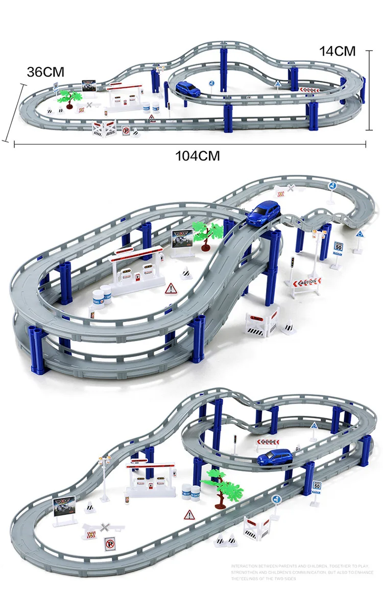 DIY трек 3D гоночный автомобиль трек игрушки Автостоянка сборная железная дорога автомобиль игрушка DIY слот модель игрушки для детей день рождения