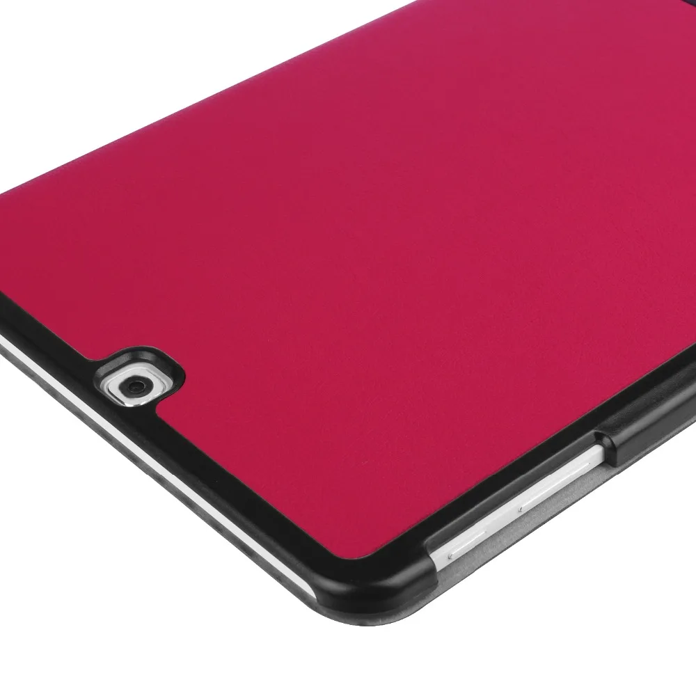 Чехол для планшета для samsung Galaxy Tab S2, 9,7 дюймов, T810, T813, T815C, T819C, умный чехол, 3 раскладные подставки, Авто Режим сна/пробуждения, задняя крышка