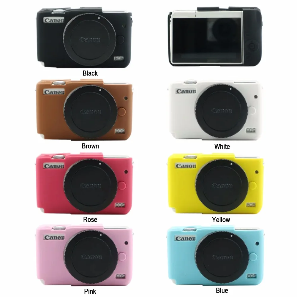 

Nice Soft Silicone Rubber Camera Protective Body Cover Case Skin Camera case bag for canon EOS M10 EOS M6 EOS M3 Mirrorless
