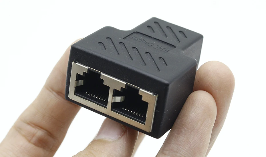 1 шт. 1-2 способа RJ45 LAN Ethernet сетевой кабель женский сетевой адаптер разъём разветвитель