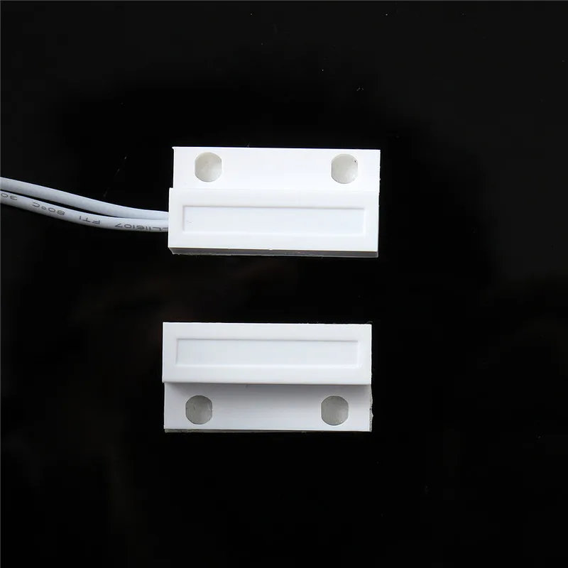 Горячая 1 комплект Высокочувствительный белый 0.5A 100 в 10 Вт ABS 1 комплект дверной оконный контакт Магнитный Геркон датчик переключатель сигнализации с 4 винтами