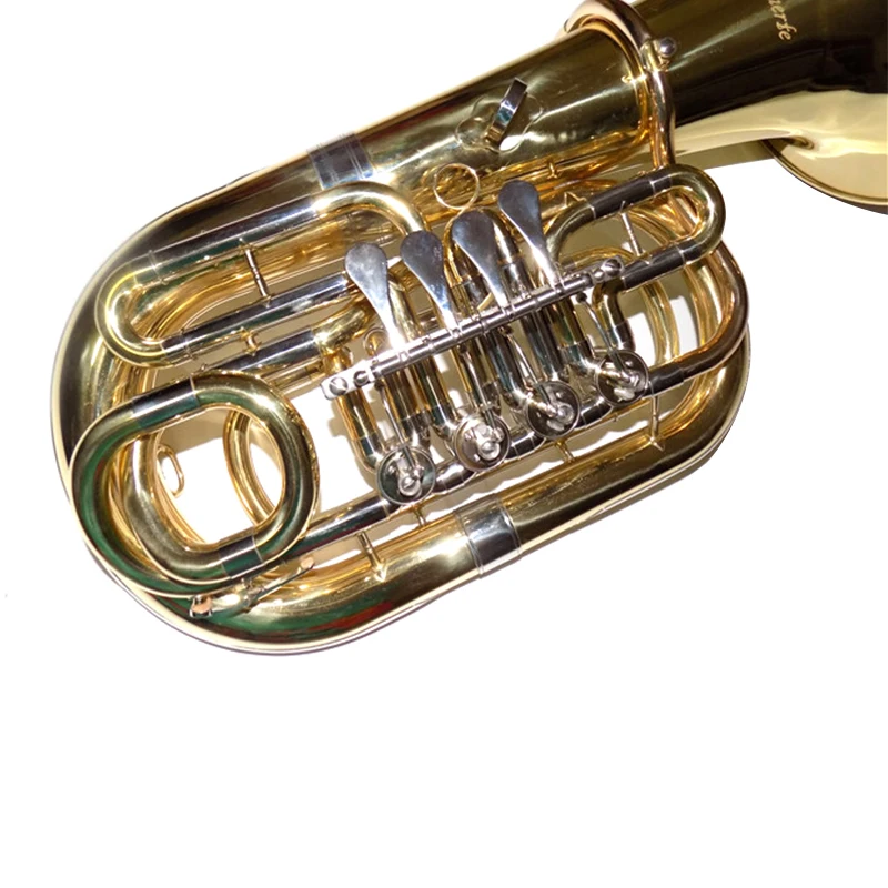 Bb Junior tuba 4 клапана высота 612 мм лак с Чехол и мундштук Instrumentos Musicais professionais