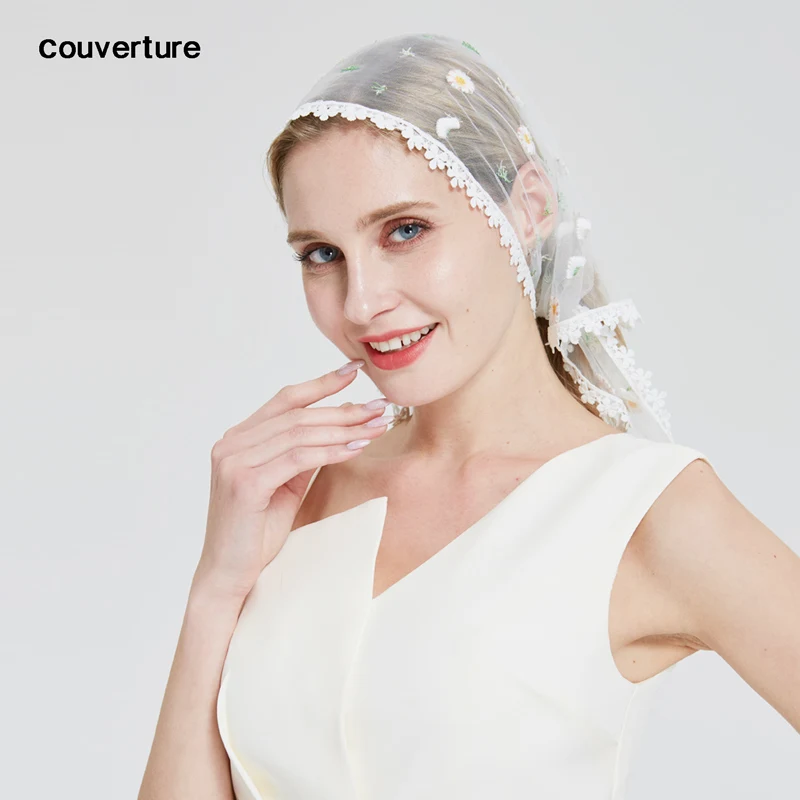 

couverture Head Covering Lace Kippah Hair Covers Kippot Hat fashion light ivory Catholic Chapel Veil