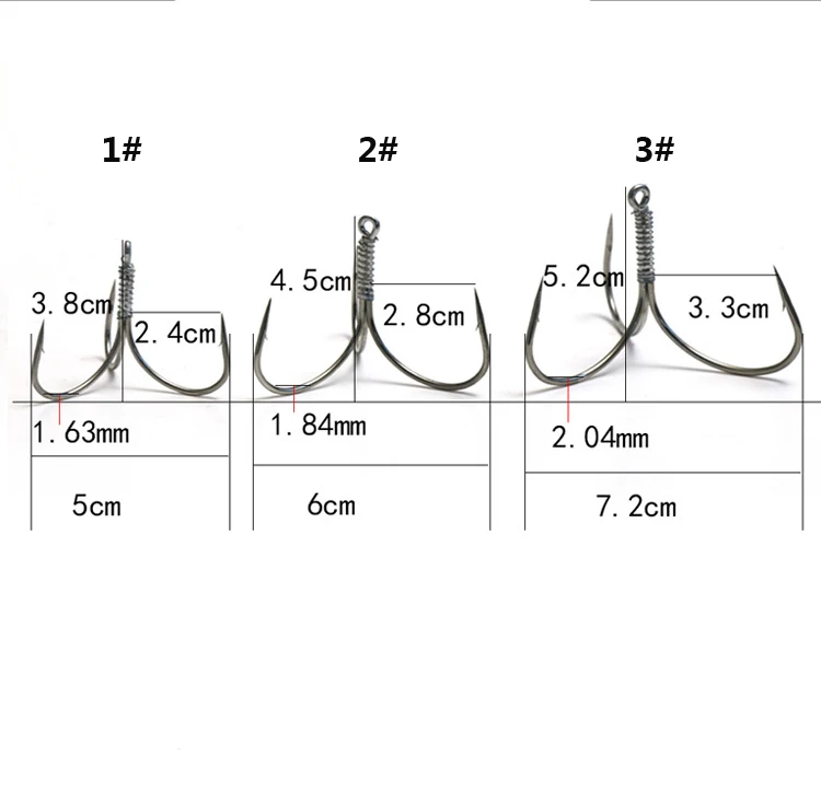 5 шт. 1#2#3# заточенные большие рыболовные тройные Крючки С рыболовным крюком джиг Карп рыболовные снасти инструменты аксессуары