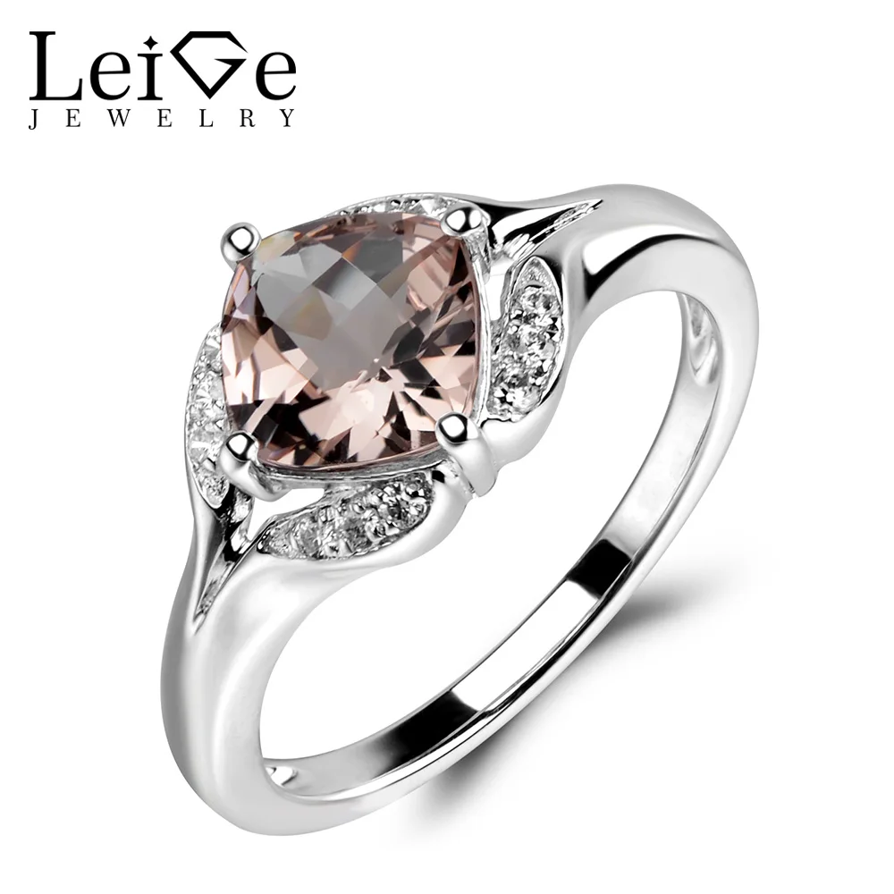 Лейдж Jewelry Кольцо морганит розовый морганит Обручение обещание Кольца Серебро 925 натуральный камень кольцо Подушки с Лейдж Jewelry Кольцо морганит розовый морганит Обручение обещание Кольца Серебро 925 натуральный камень кольцо Подушки с