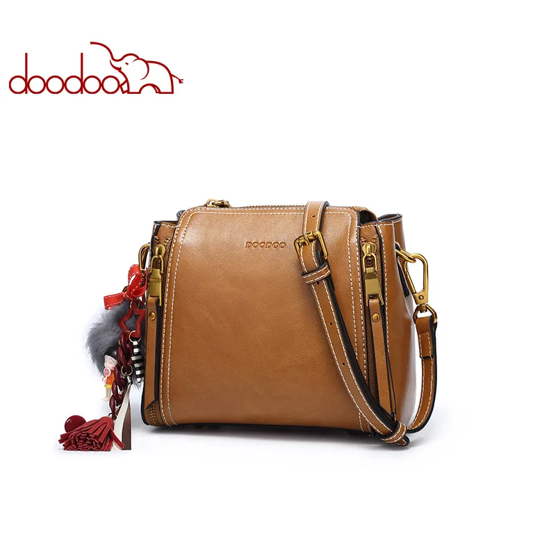 DOODOO المرأة بو الجلود حقيبة يد الإناث الكتف Crossbody حقائب السيدات الأعلى مقبض الفاخرة حقائب النساء أكياس أحدث رسول حقيبة