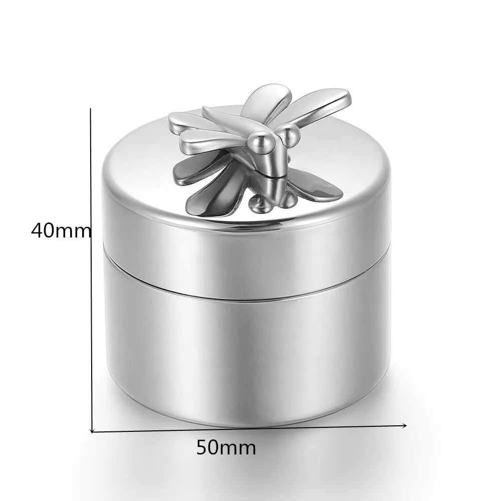 Butterfly Mini Cremation Ashes Urns Stainless Steel Cremation Jewelry Funeral Memorial Casket For Human/Pet Ashes 50*40mm