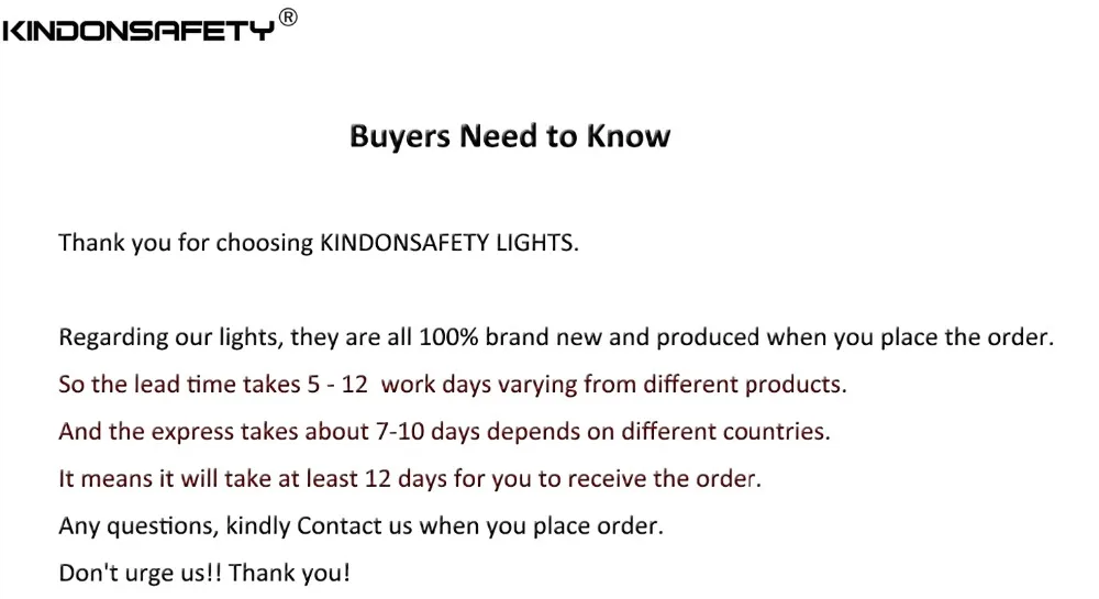 Buyers need to know