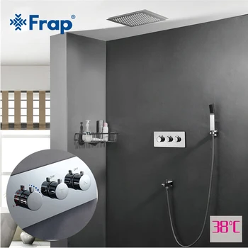 

Frap Shower Faucet Bath Thermostatic Sensor Faucet Basin Sink Waterfall Faucets Shower Mixer Tap Bath Faucet Mixer Rainfall Taps