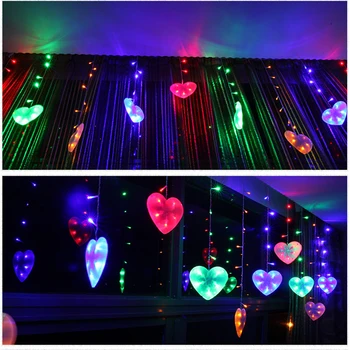 

LED Hearted String Light Christmas Wedding Party Decorative Lamp 220V SDF-SHIP