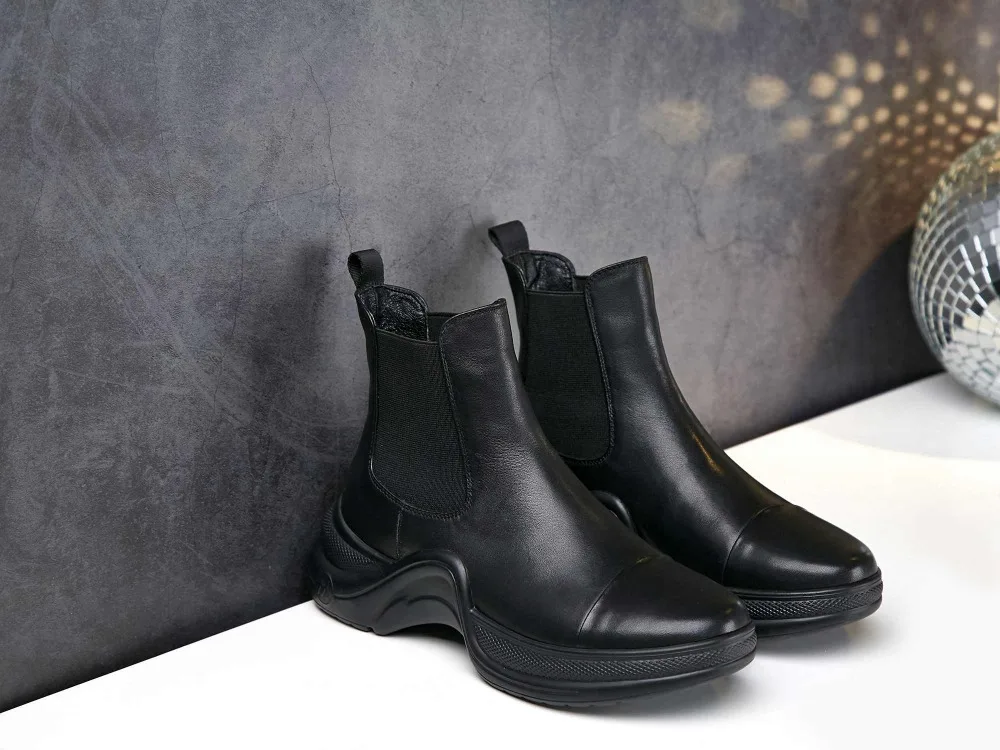 Krazing Pot/ г.; брендовые ботинки из кожи с натуральным лицевым покрытием; однотонные Теплые ботильоны в западном стиле без застежки; L1f2