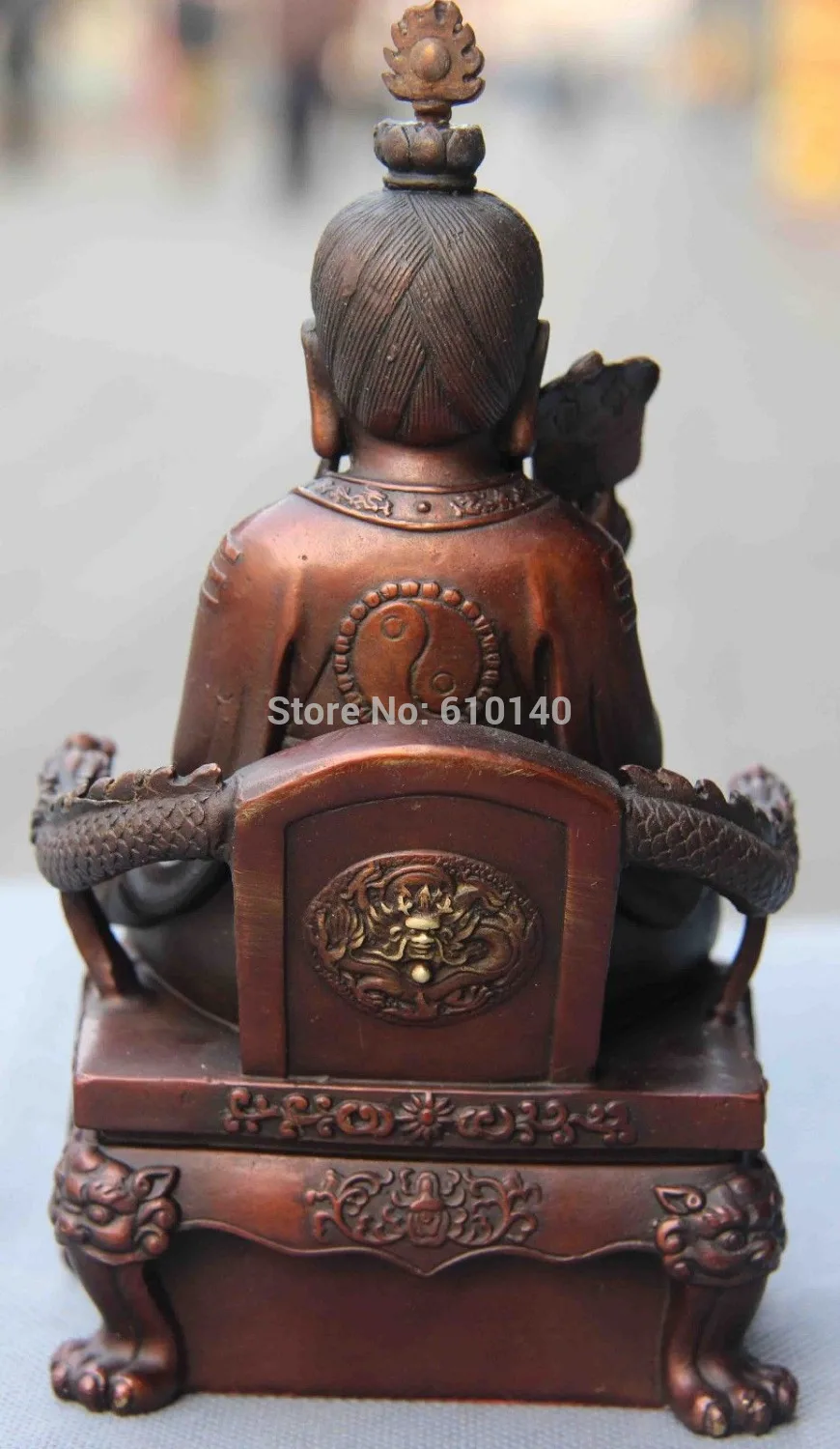 

Chinese Red Copper Taoism Taoist Monastery God Temple LaoJun Diagram Statue