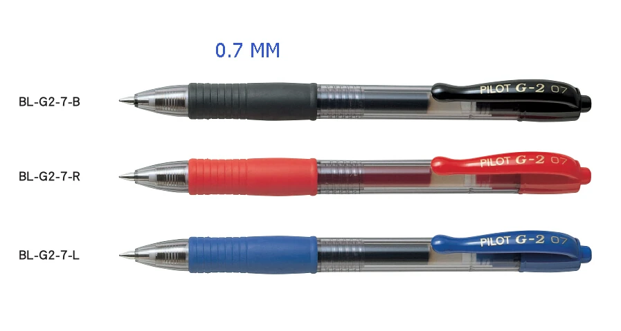 Ручка с гелевыми чернилами 0,38/0,5/0,7/1,0 мм японский пилот BL-G2 офиса и школы Ручка-роллер 12 штук в упаковке, такие как канцелярские товары