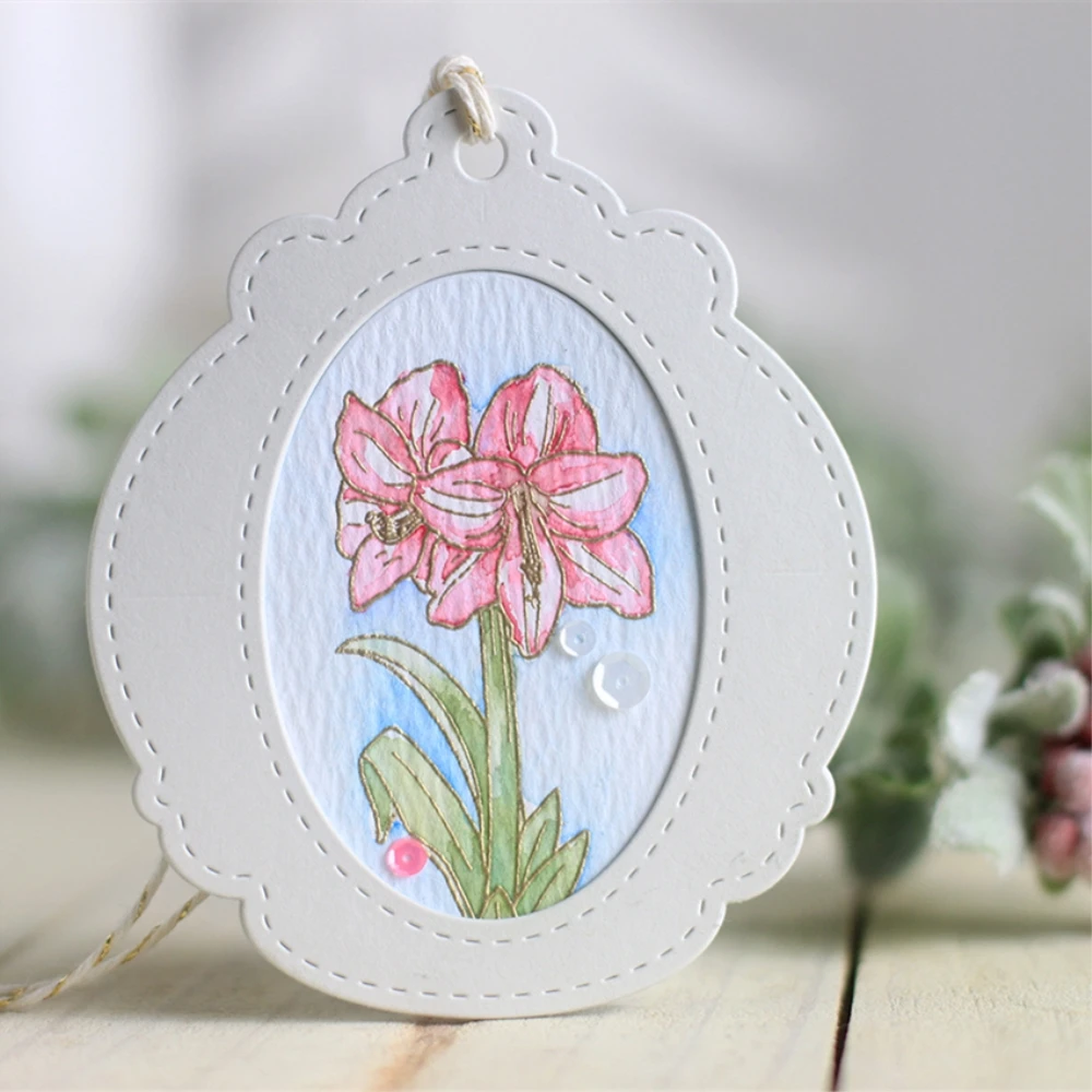 

Mirror Photo Frame Metal Cutting Dies Scrapbooking For DIY Album Paper Cards Embossing Crafts Stencils Christmas Decor 2018 New