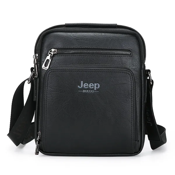 Jeep Brand Man Leather Bag High Quality Business Briefcase Tote Bags