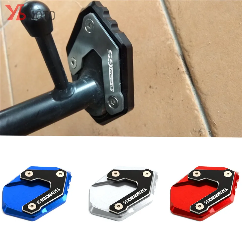 

Motorcycles Side Stand Enlarger Plate Kickstand Enlarge Extension For BMW F750GS 750 1250 R1200GS LC ADV R1250GS GS 2018-2019