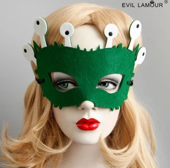 

Princess sweet lolita mask Half face Christmas children's Day cartoon animal little monster mask animation game prop MJ-73