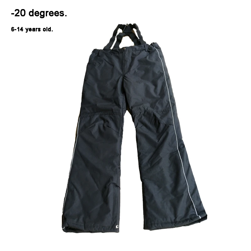 Детские зимние уличные штаны, лыжные штаны для мальчиков, водостойкие ветрозащитные дышащие брюки для сноуборда для девочек 6, 8, 10, 12, 14 лет