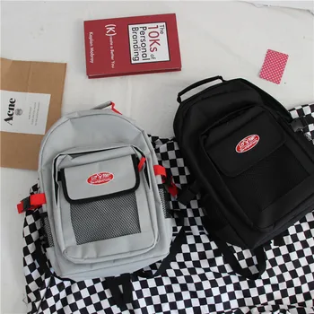 

Ins Super Fire Ancient Feeling Girl Schoolbag Female Korean High School Backpack Backpack Large Capacity Couple Bag