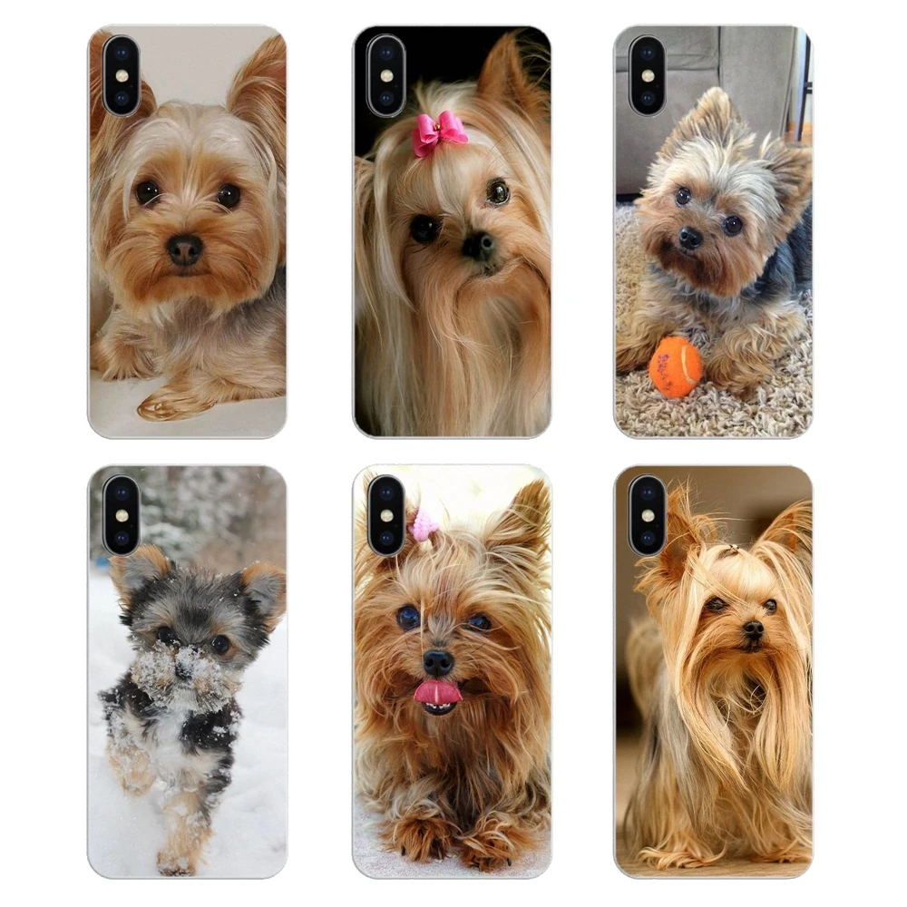 Soft Transparent Case Covers Yorkshire terrier dog puppy Pattern For Xiaomi Mi A1 A2 5X 6X 8 lite SE Pro Max Mix 2 2S 3 Mi5 Mi5S |