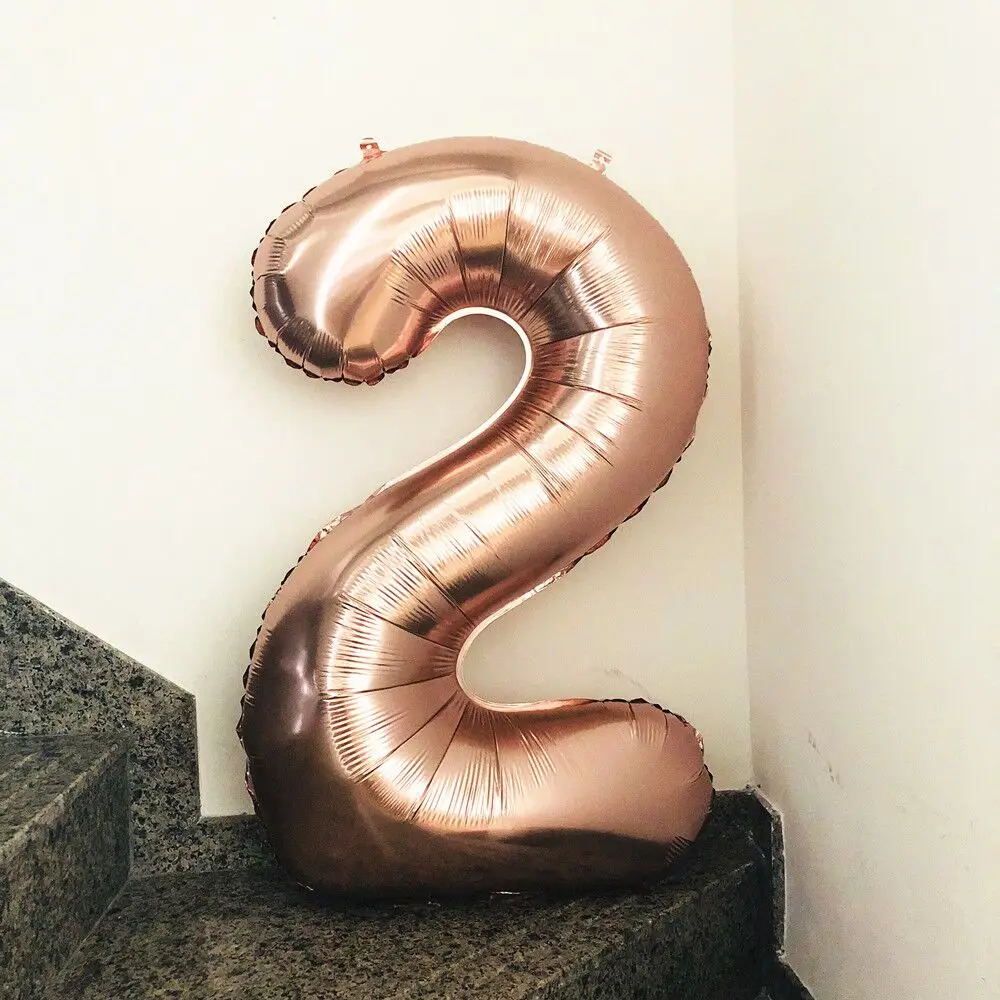 40 дюймов шампанское Количество шарики для день рождения шар Золотой Шар С Днем Рождения Вечеринка украшения для взрослых розовый синий цифра Globos