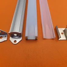 25 шт./лот 80 дюймов 2 м led светильник для шкафа профиль, светодиодный алюминиевый профиль для 3528,5050, 5630 клейкие ленты свет
