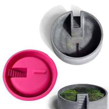 

Silicone Cement Mold Round Ladder Handmade Concrete Bonsai Succulents Pot Vase Mold Meaty Potted Garden Decoration DIY Tools