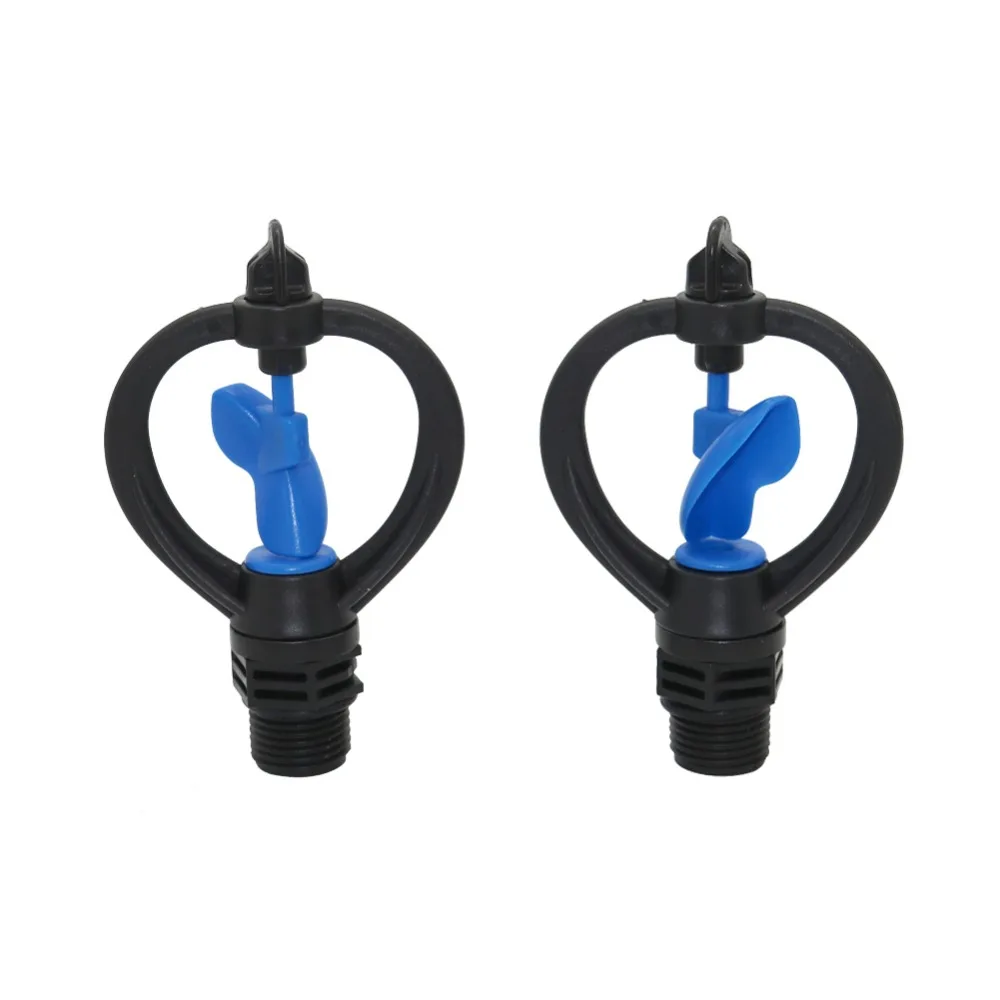 2 Pcs 1/2 Inch External Thread Butterfly Rotary Sprinklers Garden