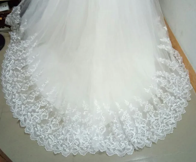 Горячая Распродажа 0,8 м свадебное платье со шлейфом дешевые знаменитостей без бретелек винтажное Тюлевое Свадебное бальное платье из органзы кружевное свадебное платье