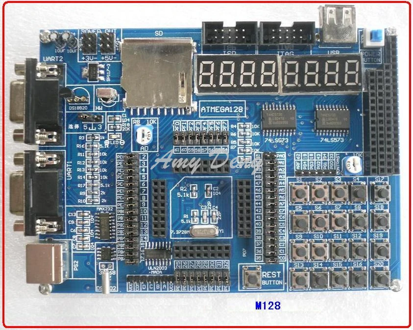 ATMEGA128 макетная плата тестовая плата поддерживает sd-карту TFT цветной ЖК-дисплей шаговый двигатель инфракрасный специальные предложения