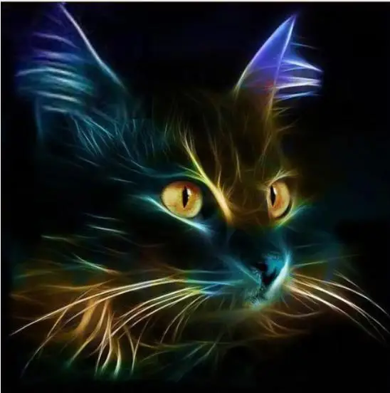 5D DIY Diamond Embroidery Mosaic Home Decoration Landscape Animal Cat And Owl Painting Cross Stitch Rhinestone | Дом и сад