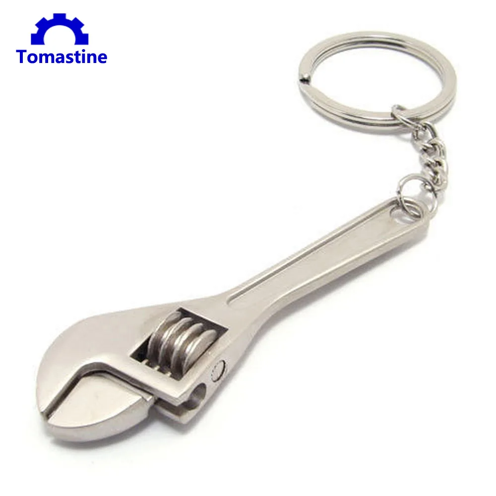 2 шт Мини гаечный ключ брелок регулируемый гаечный ключ металлический инструмент цепочка для гаечного ключа кольцо брелок подарок