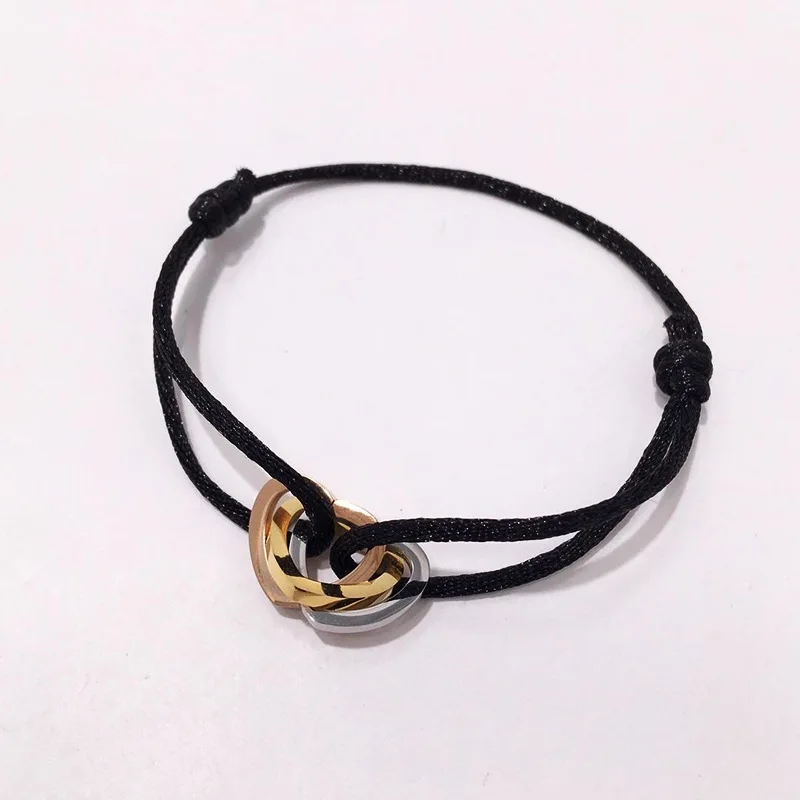 

Sale Leather Multicolor Girls Hand Rope Thread Bracelet For Women Men couple Fashion Jewelry