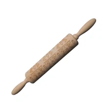 Feiqiong DIY антипригарная Скалка кухонная мебель тисненая Скалка Выгравированная резная помадка торт тесто рельефная древесина ролик