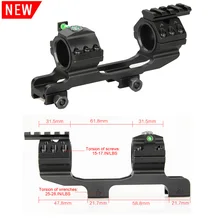 PPT Тактический 25,4 мм до 30 мм крепление для прицела подходит 21 мм рельс HS24-0203