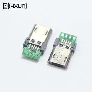 

1pcs Micro USB with PCB Board Type A Male Plug Connector Port DIY Parts Plug