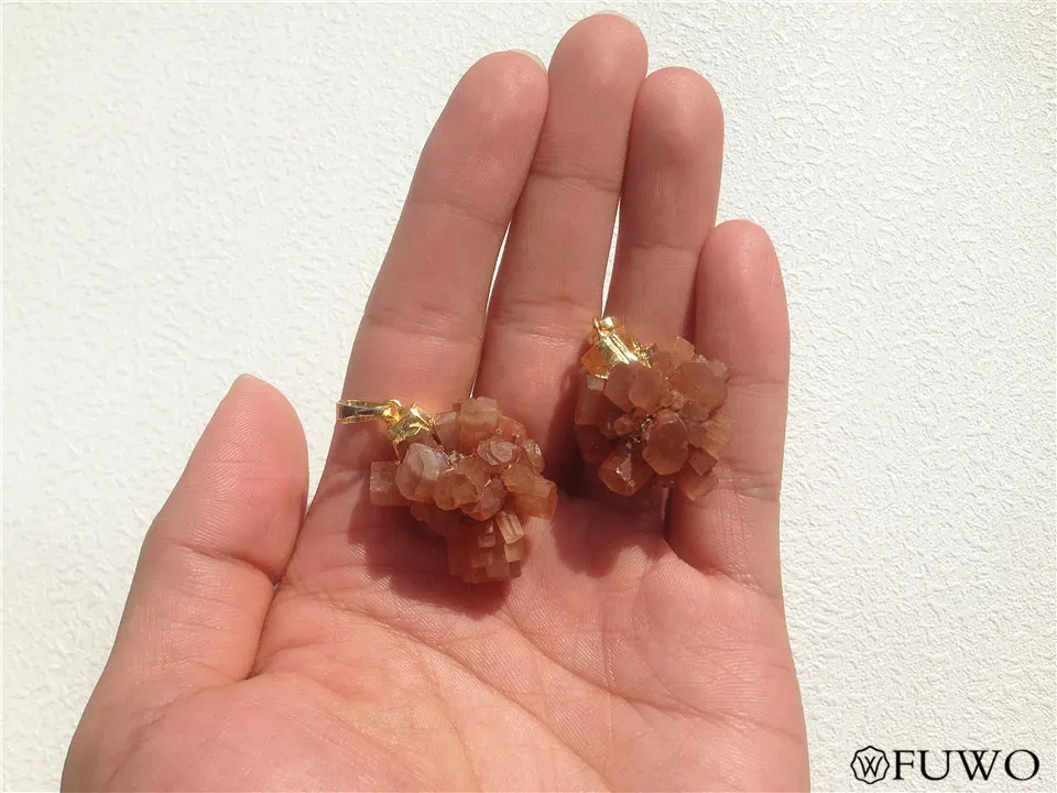 Natural Aragonite Crystal Pendant 9