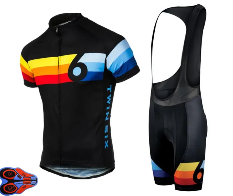 

New 9D Gel pad Pro Team Twin Six Race Cycling Jersey 6 Ropa Ciclismo Quick-Dry Sports Jersey Cycling Clothing bicycle Sportswear