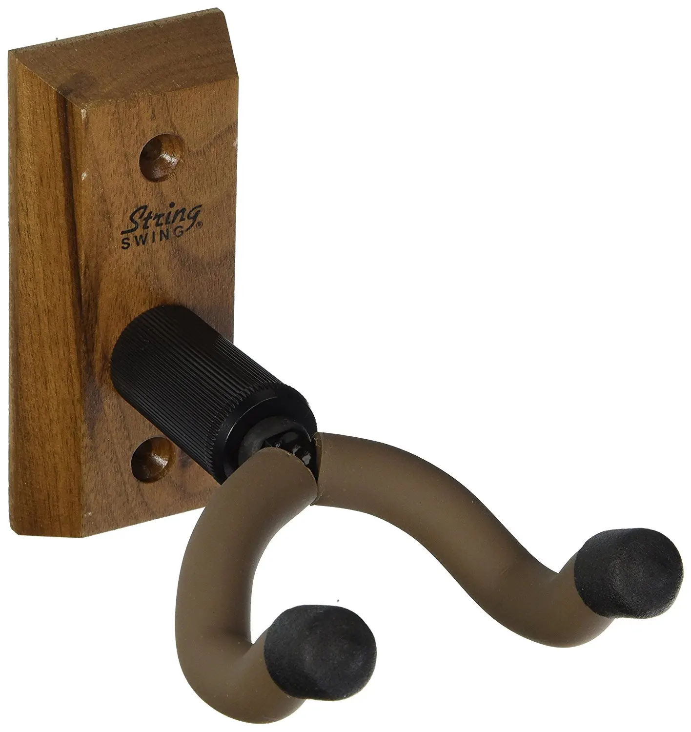String Swing CC01K Hardwood Home and Studio Guitar Keeper Guitar Hanger Hook - Black Walnut Color, Made in USA kaslin cveta oreh caslin color black walnut